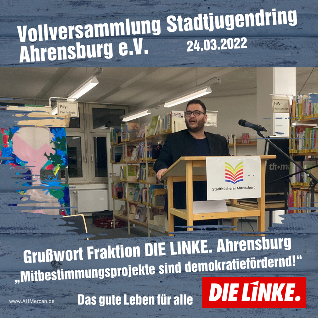 Rede: Grußwort Stadtjugendring Ahrensburg e.V.